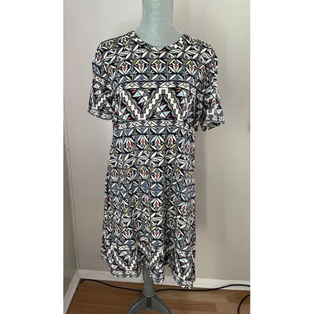 Tory Burch Tribal Drop Waist 100% Cotton Tunic size Large